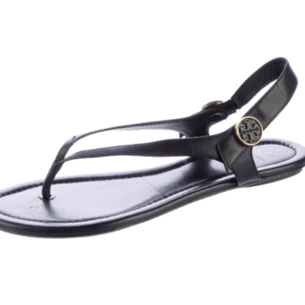 Tory Burch Black Thong Sandals